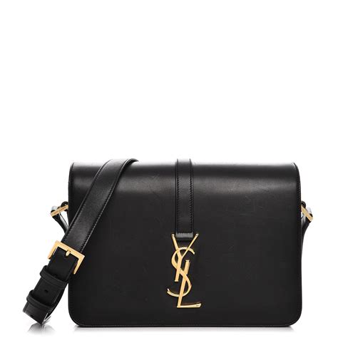 classic medium université bag in black leather ysl|SAINT LAURENT Calfskin Medium Classic Monogram Universite .